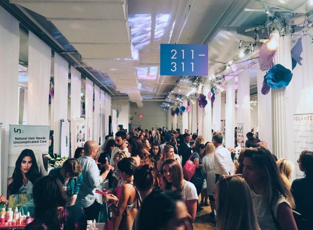 The crowded floor at the Indie Beauty Expo