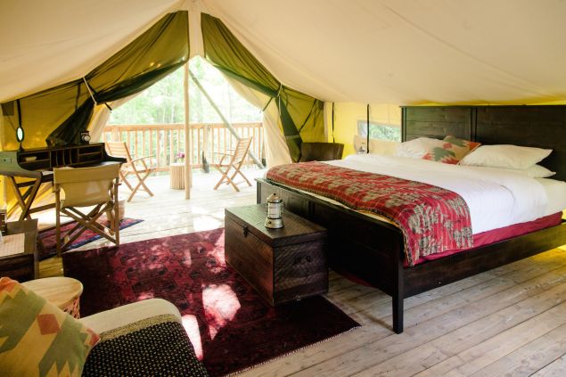 Go glamping before summer's over.