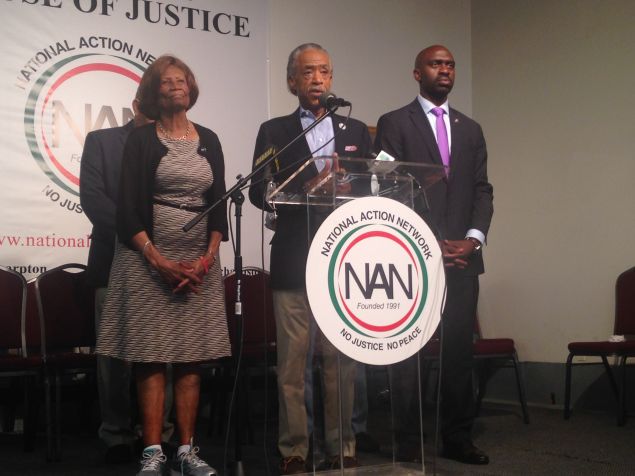 Rev. Al Sharpton addresses Police Commissioner Bill Bratton's resignation at the National Action Network.