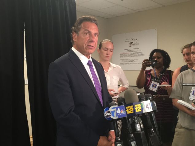Gov. Andrew Cuomo today.