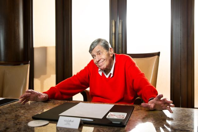 Actor Jerry Lewis at the Beverly Hills Hotel.