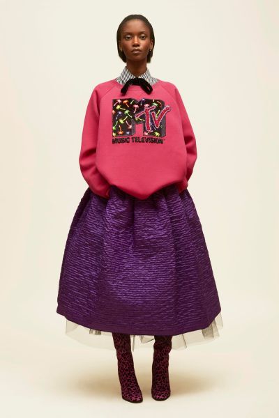 Marc Jacobs Long Sleeve Embroidered MTV Sweatshirt, $1,400, Marcjacobs.com