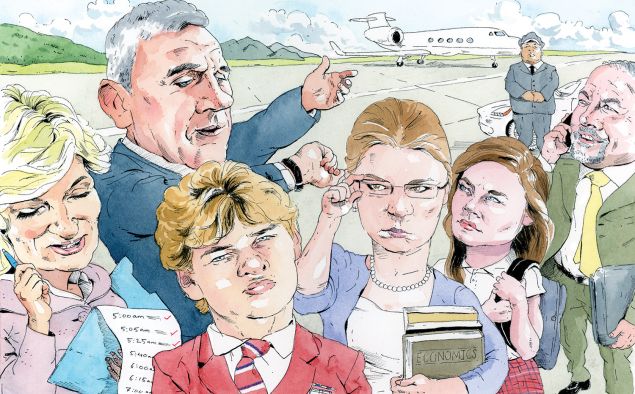 Among the wealthy, helicopter parenting is insufficient. Instead, one must pilot the child’s every move, need, whim and future goal.