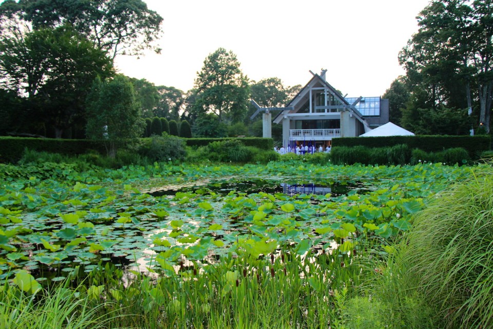 Textile designer Jack Lenor Larsen's LongHouse sculpture garden