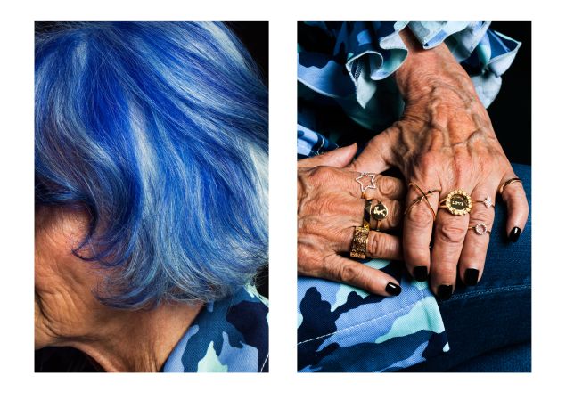 Blue hair and major attitude