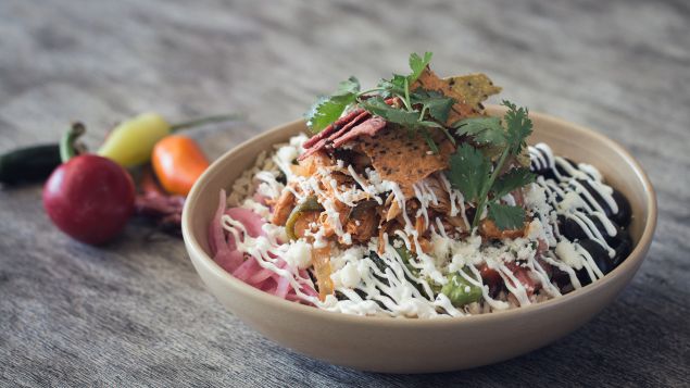 The Oaxacamole bowl at Beefsteak comes with salsa verde, black beans, avocado, pico de gallo and cilantro.