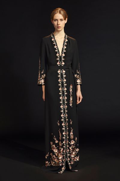 Dresses were inspired by Russian folk costumes