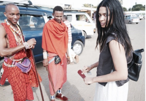 James working with local artisans.