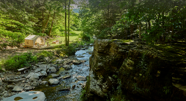 This site in Long Eddy, New York is one of the most popular on the platform.