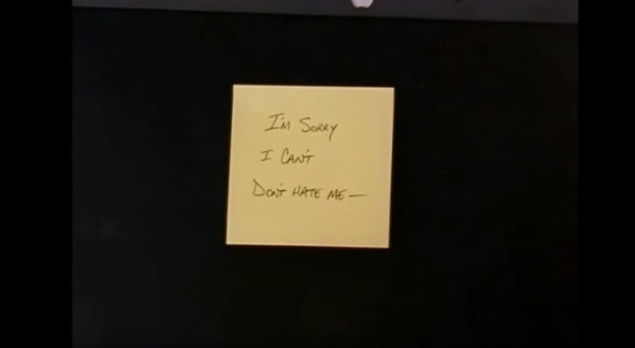 Nothing says fear of commitment quite like Berger's post-it note in Sex and The City. Today, it would be a text, obviously.