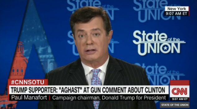 Manafort accuses media of taking "Clinton campaign narrative"