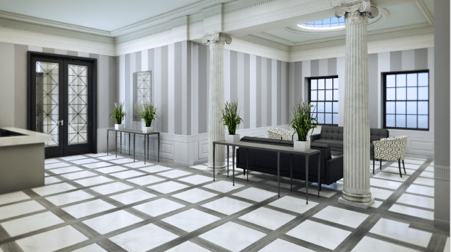 A fancy new lobby, of course.