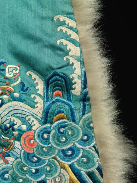 Woman's ceremonial robe detail, Qing dynasty 19th century China