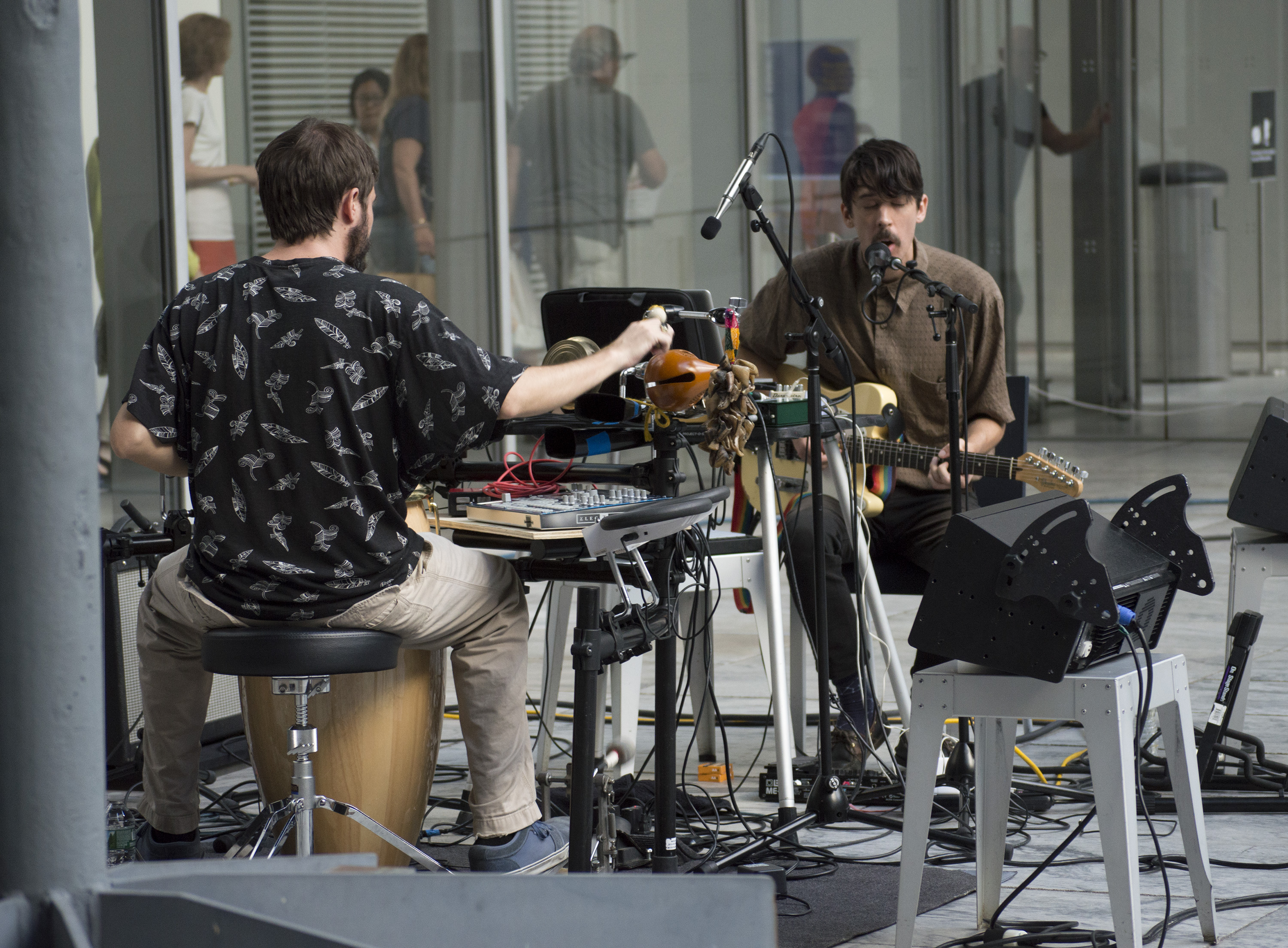 Sun Araw performs in the garden at MoMa Summer Thursdays on August 18, 2016