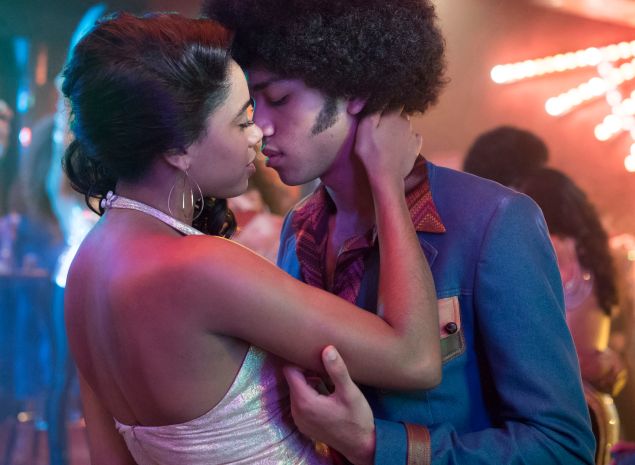 Herizen Guardiola and Justice Smith in The Get Down.