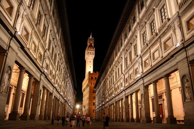 Uffizi Gallery in Florence.