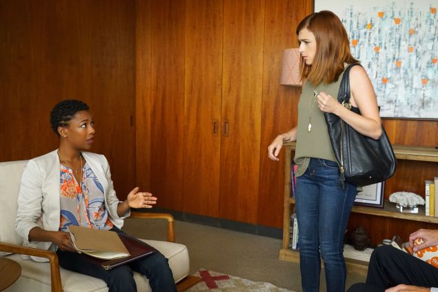 Samira Wiley and Aya Cash in You're the Worst. 