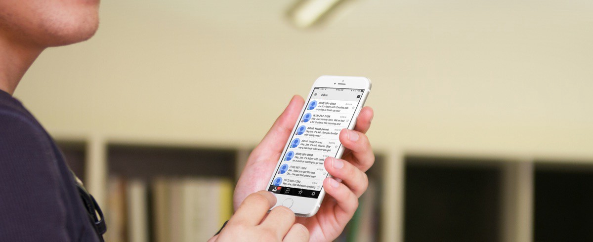 Google‘s’ transcribed voicemail service through the Google Voice App