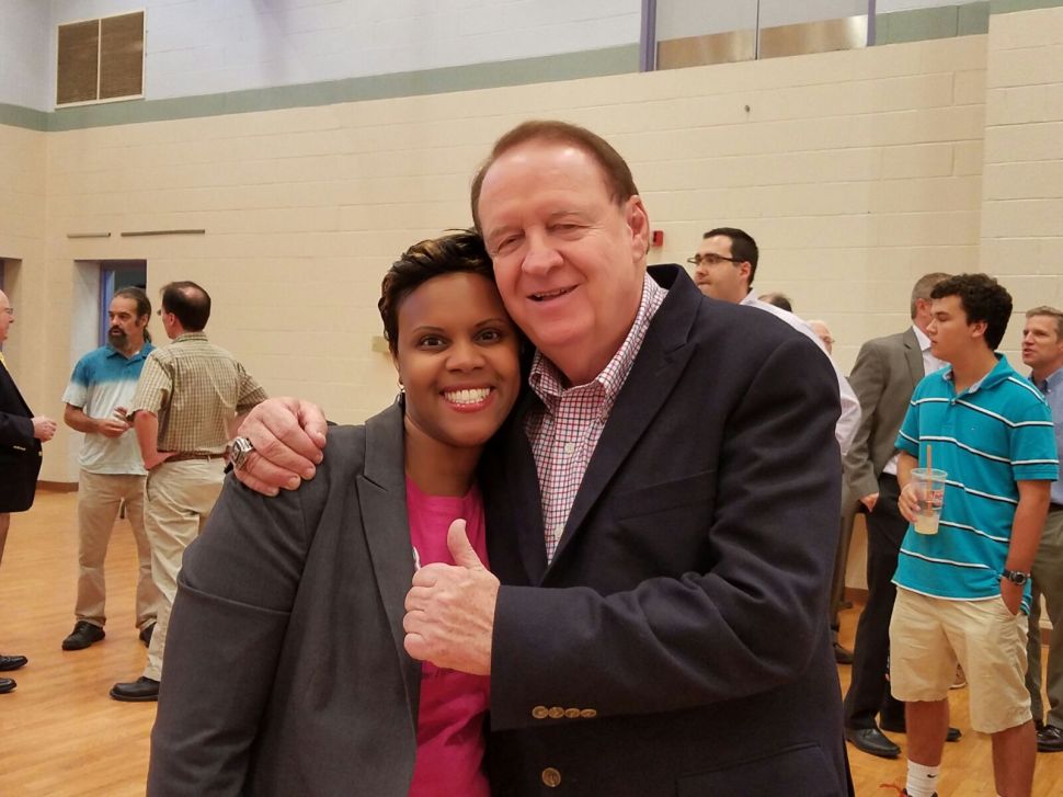 Assemblywoman Shavonda Sumter (D-Paterson), with former Governor (and state Senator) Richard J. Codey.