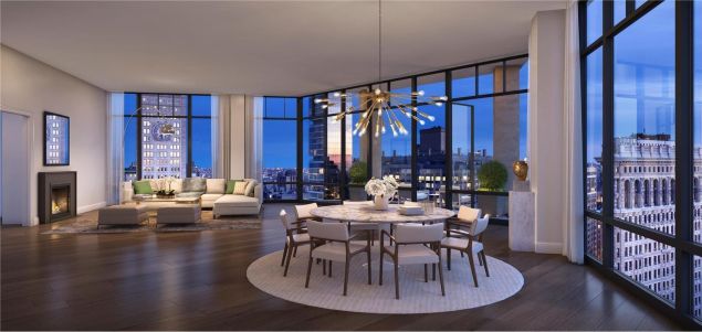The penthouse is the result of a two-unit combo.