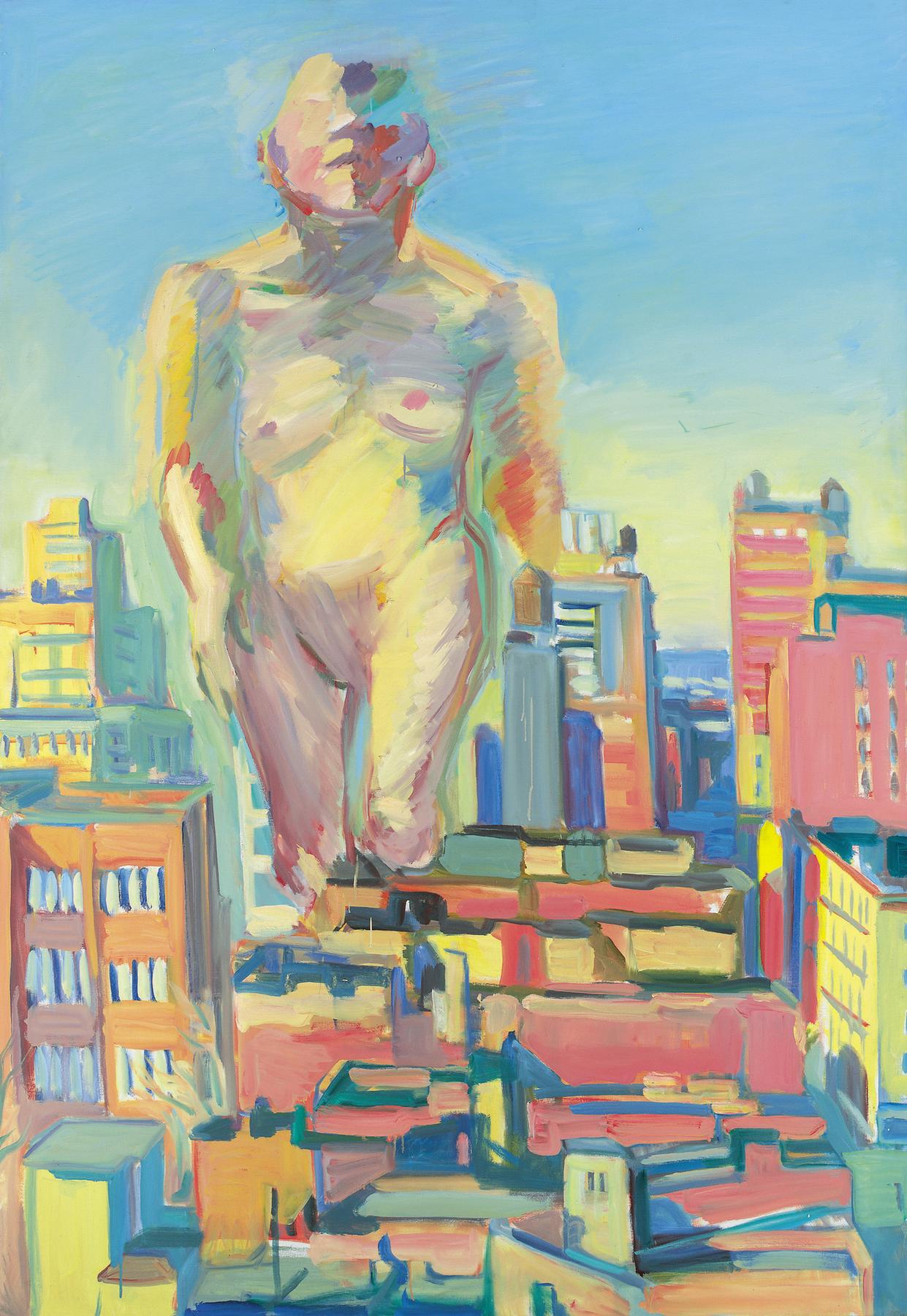 Maria Lassnig. Woman Power, 1979.