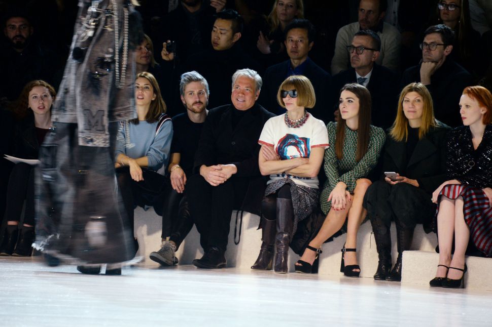 Front Row, Marc Jacobs Fall/Winter 2016 Show