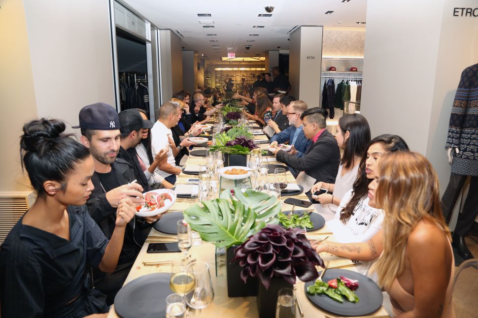 Dinner atmosphere on the third floor of the Goodman Men's Store