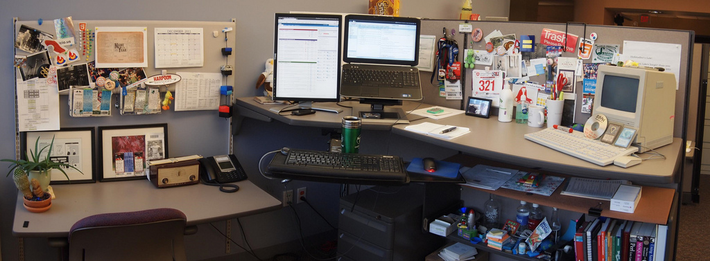 A cubicle.