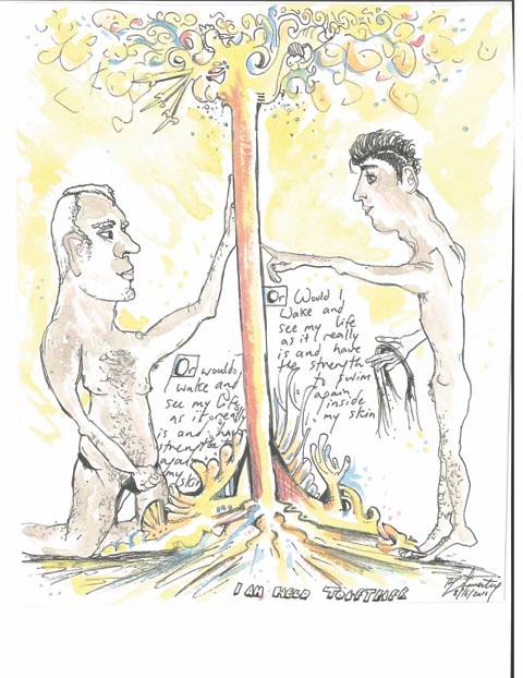 In a masterbatory illustration from "The Ascension of Slow Dakota", our Protagonist does much more than simply have lunch with Blake.