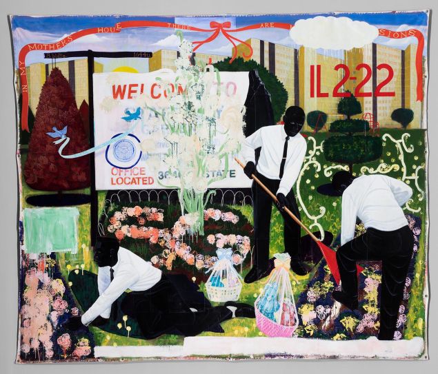 Kerry James Marshall's Many Mansions (1994).