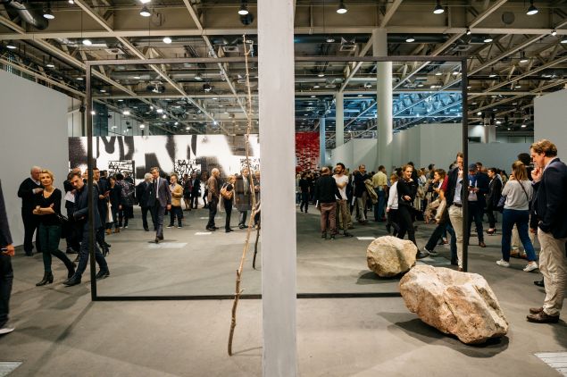 Visitors at Art Basel Miami Beach.