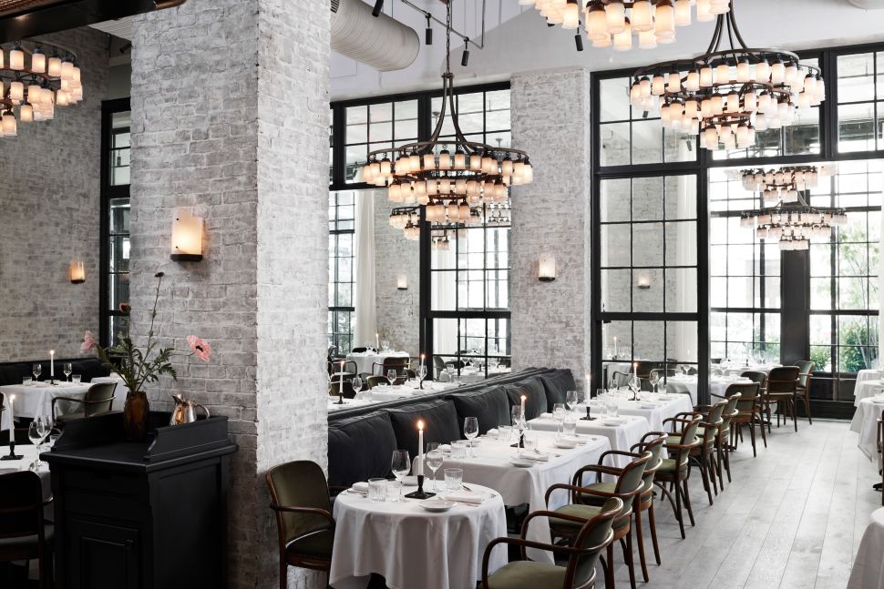 The dining room at Le Coucou by Chef Daniel Rose
