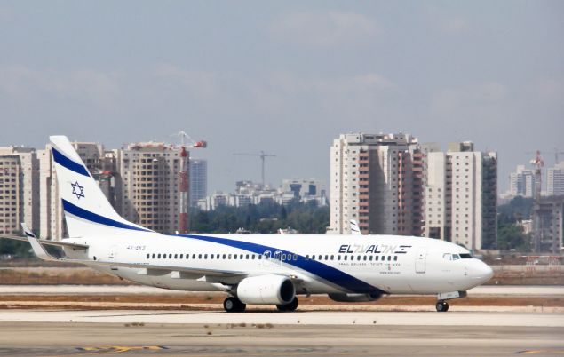 El Al jet in Israel.