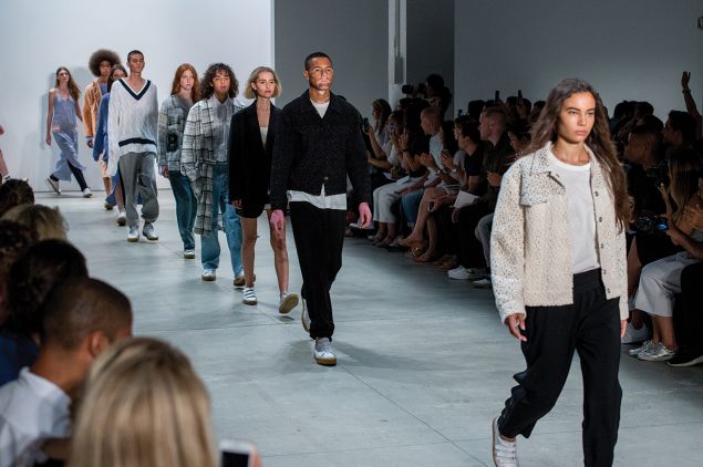The finale of the September 2016 runway show.