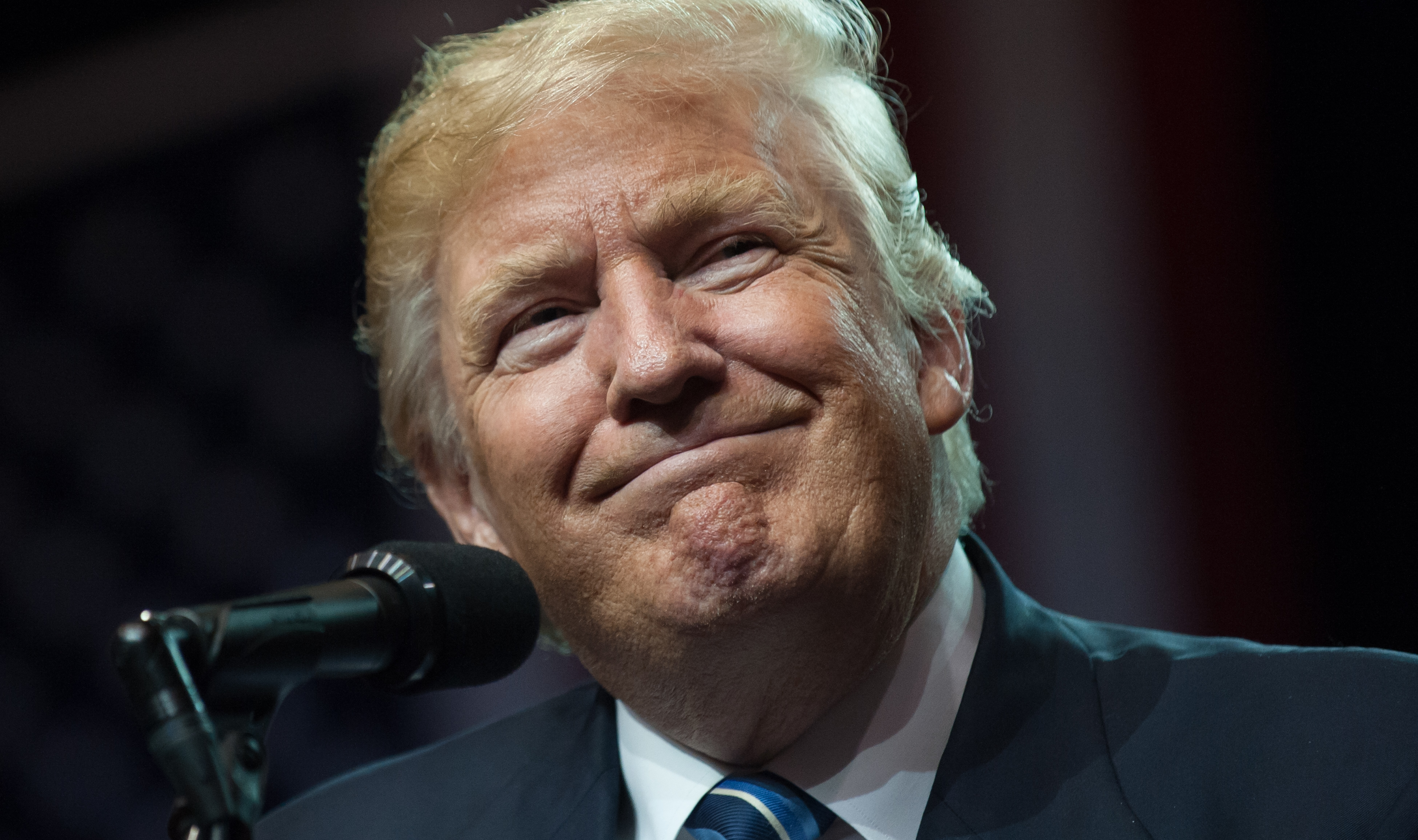 Republican Presidential candidate Donald Trump speaks during a campaign rally at the Canton Memorial Civic Center on September 14, 2016 in Canton, Ohio. Recent polls show Trump with a slight lead over Democratic candidate Hillary Clinton in Ohio, a key battleground state in the 2016 election.