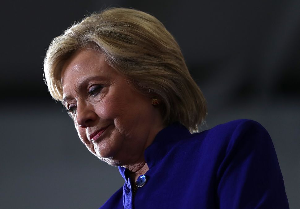 Democratic presidential nominee Hillary Clinton .