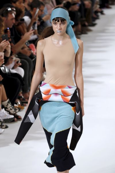 Galliano's take on a wetsuit at Maison Margiela.