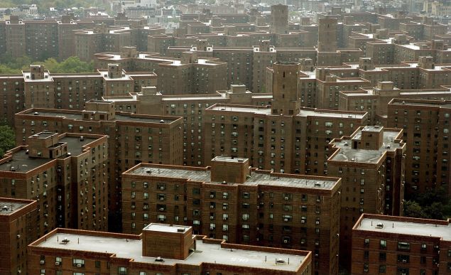 The Peter Cooper Village and Stuyvesant Town apartment complex is seen from Waterside Plaza October 19, 2006 in New York City.