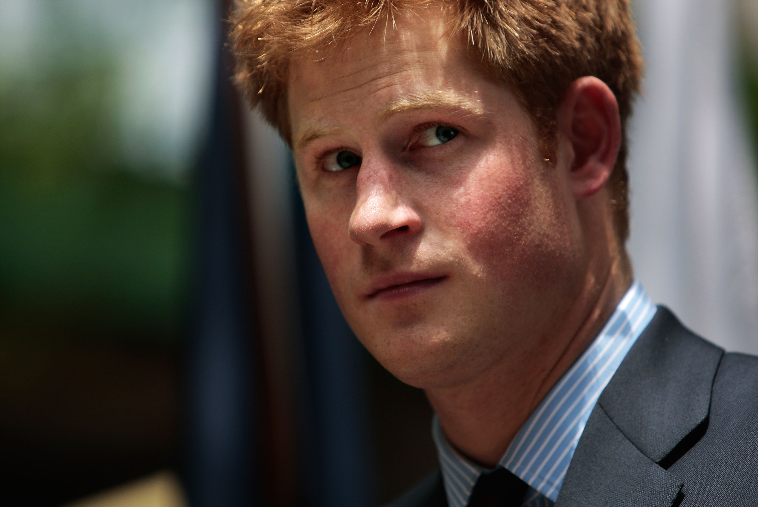 Prince Harry in 2009 before a trip to New York.