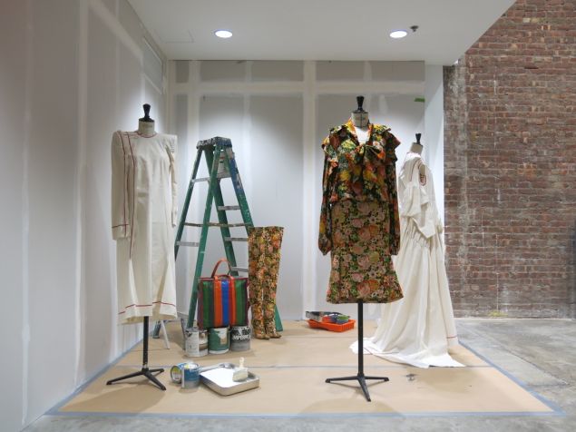 The Balenciaga installation on the first floor
