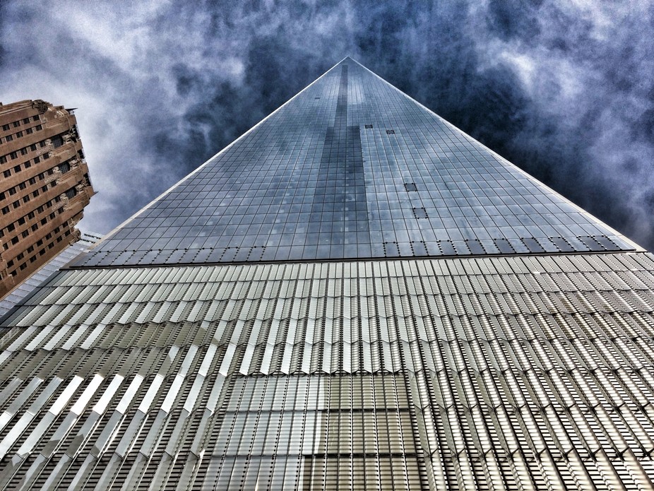 The new One World Trade Center building, made with high-performance concrete.