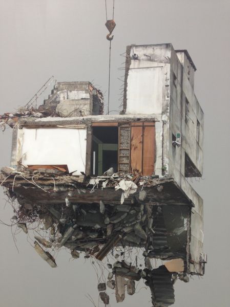 A mixed media work by Inseon Park.