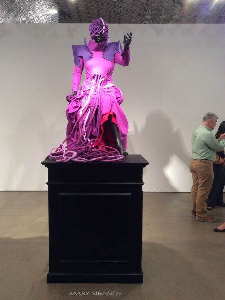 Mary Sibande sculpture at Gallery MOMO.
