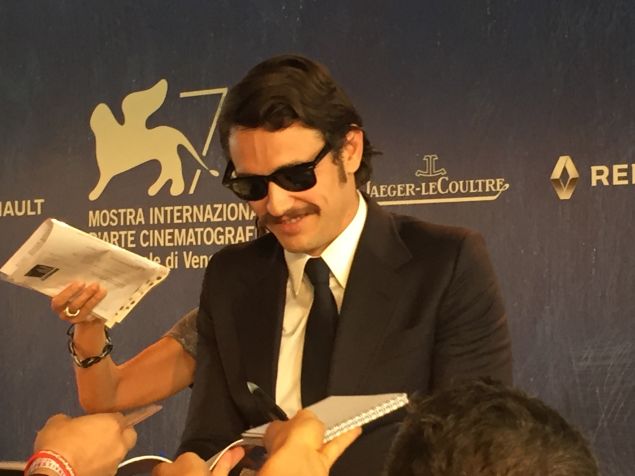 James Franco arrives to Venice.