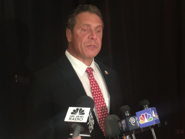 Gov. Andrew Cuomo today.