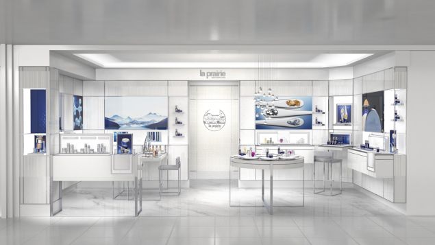The La Prairie counter at Bergdorf Goodman