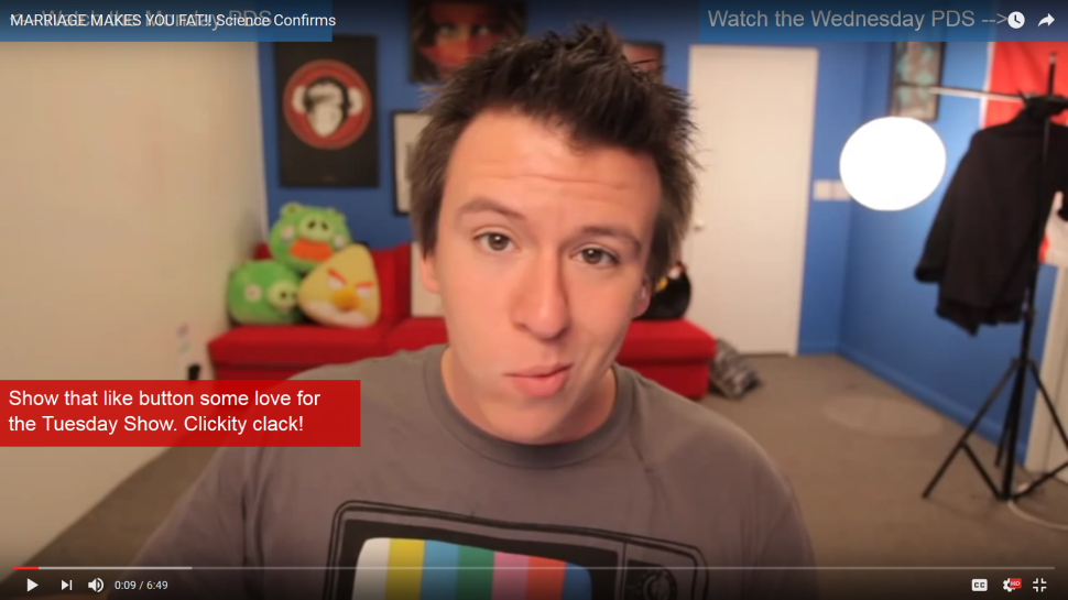 YouTuber @phillyd, from the "Marriage Makes You Fat" video.