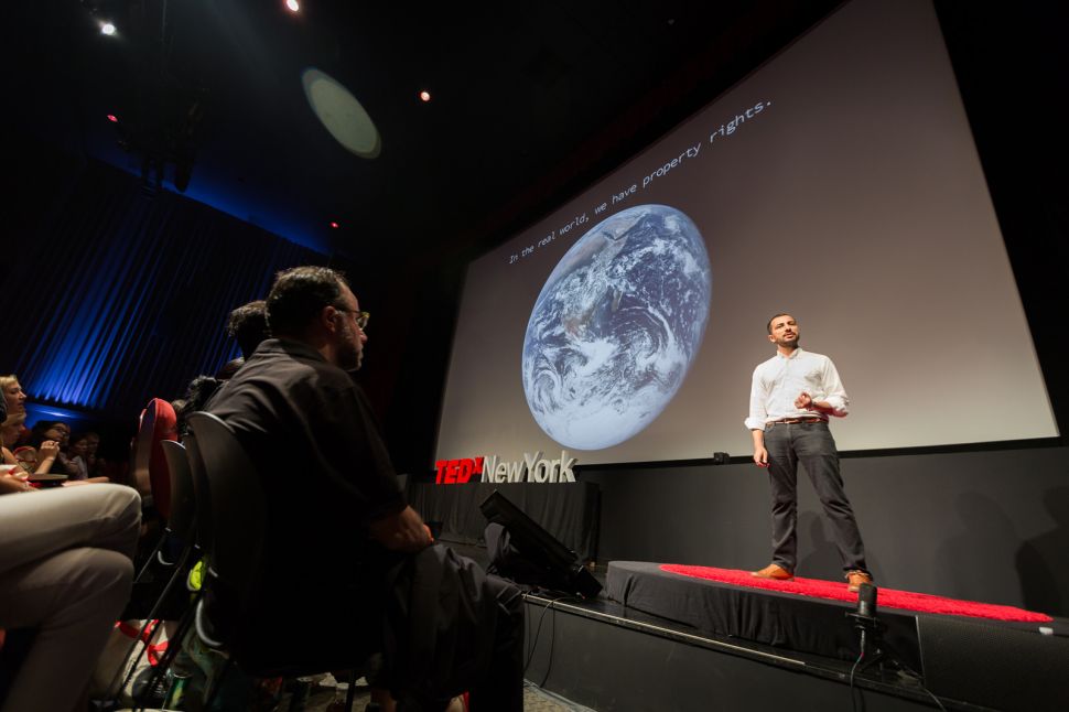 Muneeb Ali speaks at TEDxNewYork 2016 - Down the Rabbit Hole. September 10, 2016, at the SVA Theatre.