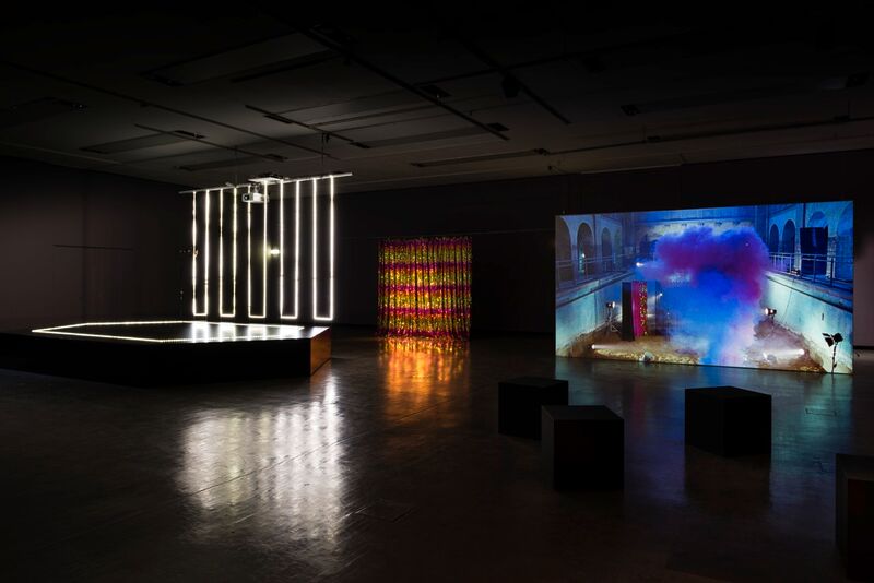 Opaque, a film from Pauline Boudry and Renate Lorenz, in their installation at the 2016 Gwangju Biennale.