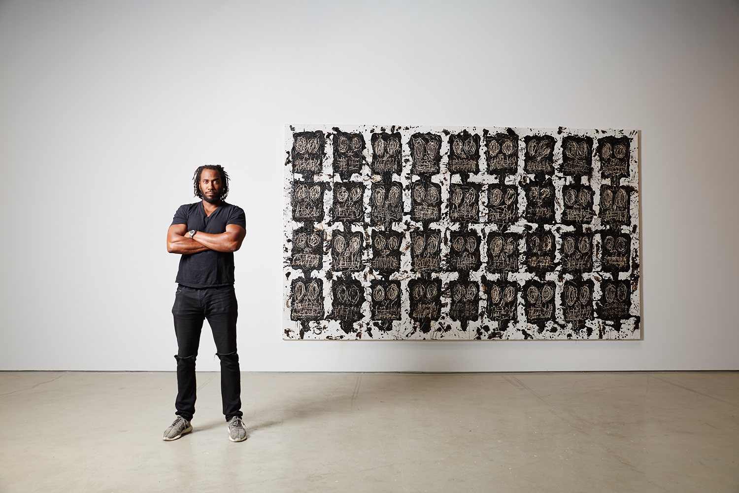 Rashid Johnson photographed at Hauser & Wirth Gallery, 511 West 18th St., New York, New York, August 25th, 2016.